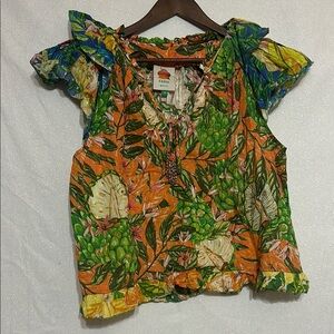 FARM Rio Multicolor Tropical Blouse